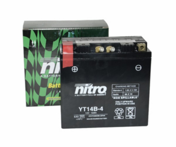 Battery yt14b-4- n 12ah nitro