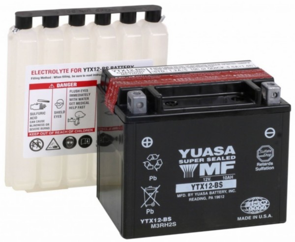 Battery ytx12-bs onderhoudsvrij for example vespa Vespa GTS yuasa