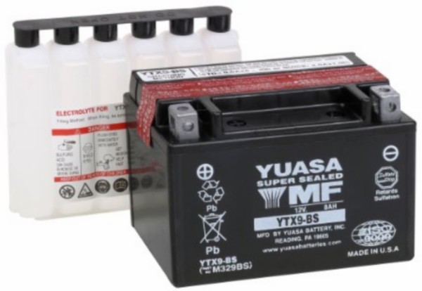 Batterie ytx9-bs Malaguti Malaguti Centro Piaggio Zip 4-takt Yuasa