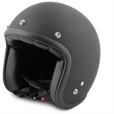 Jet Helmet no-end matt black size L