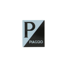 M2 Trading Sticker Logo Voorscherm Piaggio Vespa Lx Primavera Sprint Zwart Grijs