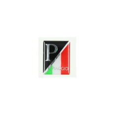 M2 Trading Sticker Logo Voorscherm Zwart Italy 3d Piaggio Vespa Lx Primavera Sprint