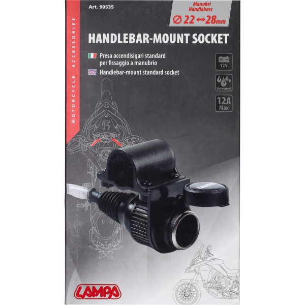 Connection lampa 12v handle bar holder 12amp