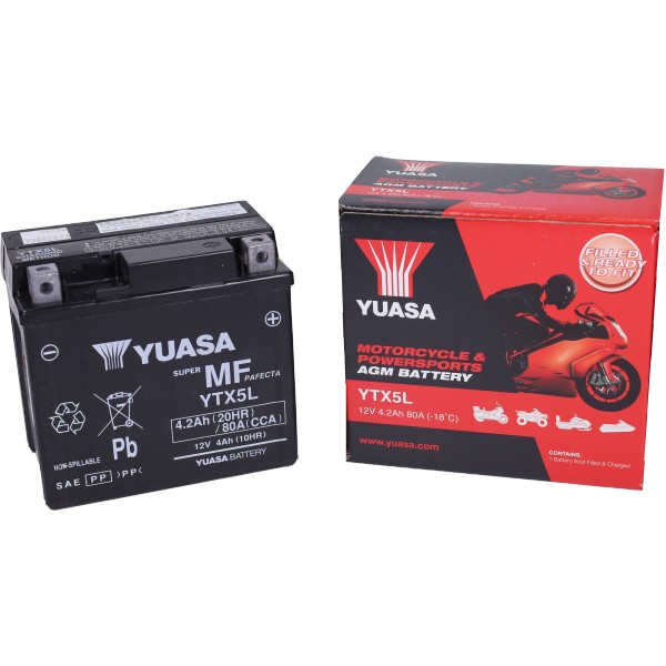 Batterie ytx5l-bs sla Gel zum Beispiel Peugeot Kymco 5.5amp Yuasa