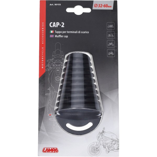 Cover Cap lampa Exhaust 32-60mm black