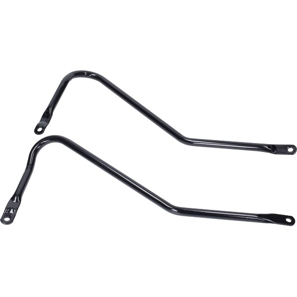 Frame bracket set S black shine suits on maxi, Puch