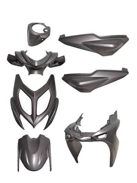 Boddykit anthracite suits on Yamaha Aerox 2013