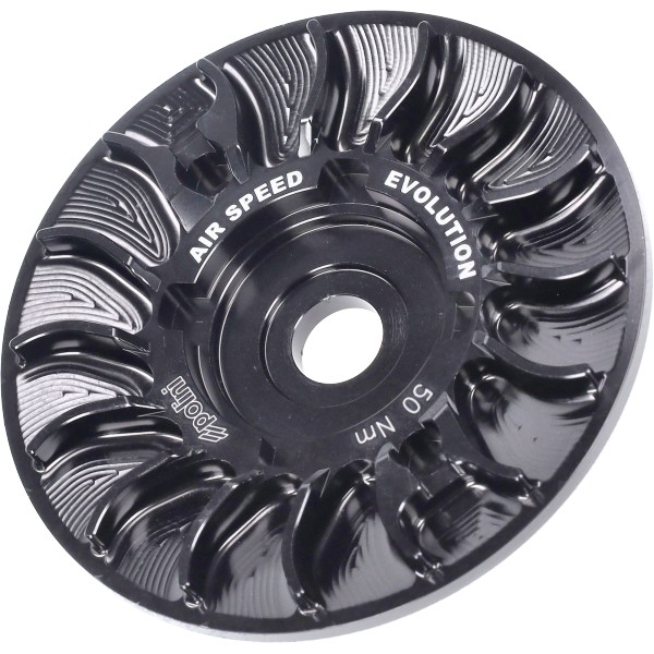 Cooling fan Polini variator aluminum cnc 14 degrees suits on Piaggio 2-stroke 244.0130