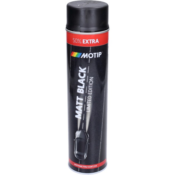 Spray paint Motip 600mL spray paint black matt 604006