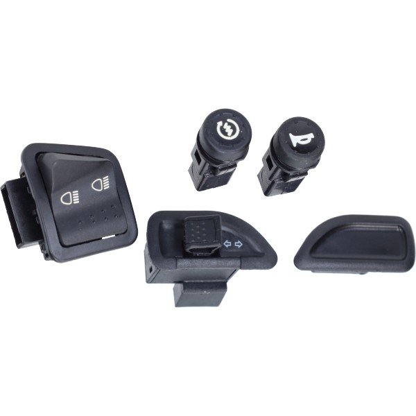 Handle bar switch set euro-2 4 5 5 pieces suits on Piaggio Zip 2000