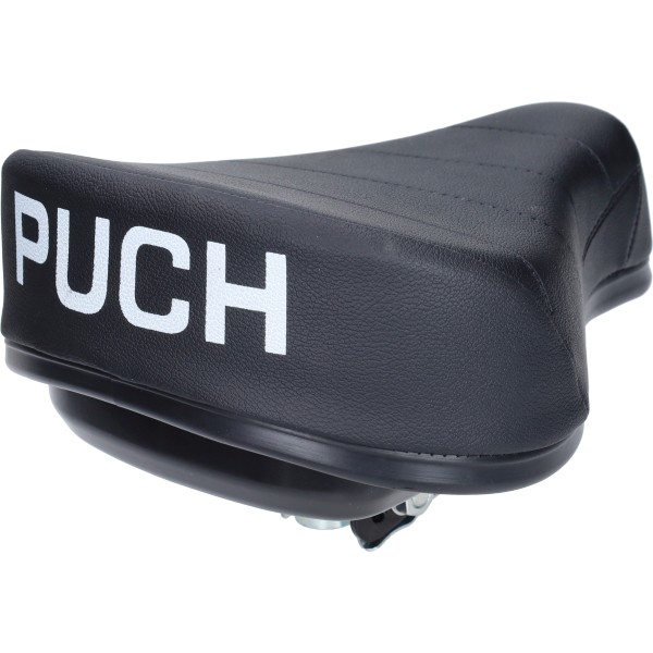 Saddle with toolbox B-class black suits on Puch Maxi