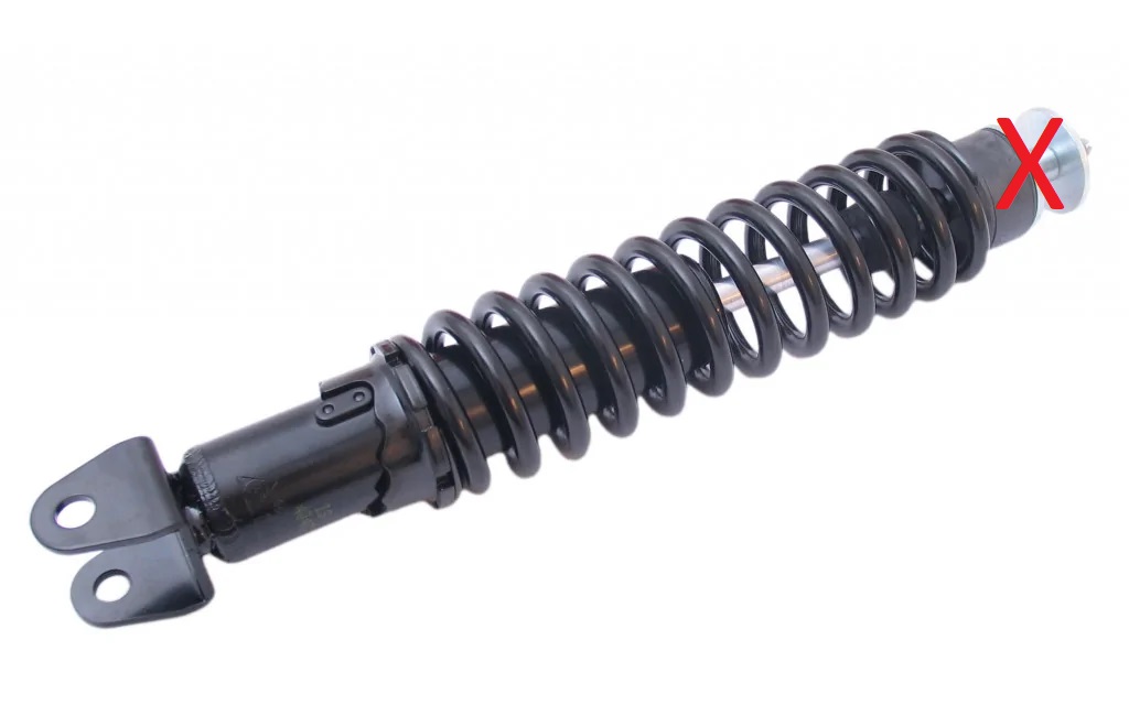 Shock absorber adjustable Piaggio Gilera 340MM black with damage