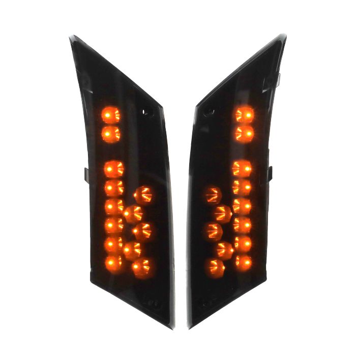 Turn signal set matrix smoke rear Audi look runaway with daytime running lights Zip 2000