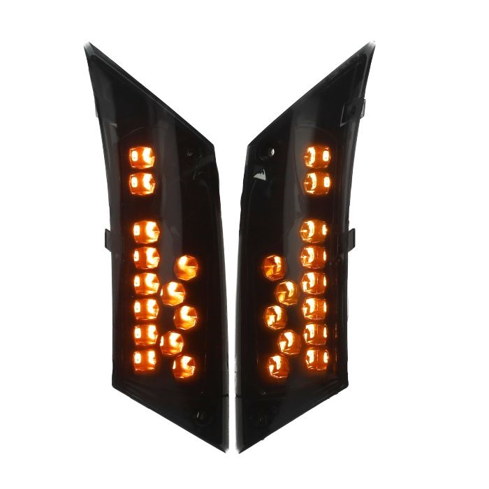 Blinker Satz LED-Zip2000 Dunkel Smoke Rückseite DMP