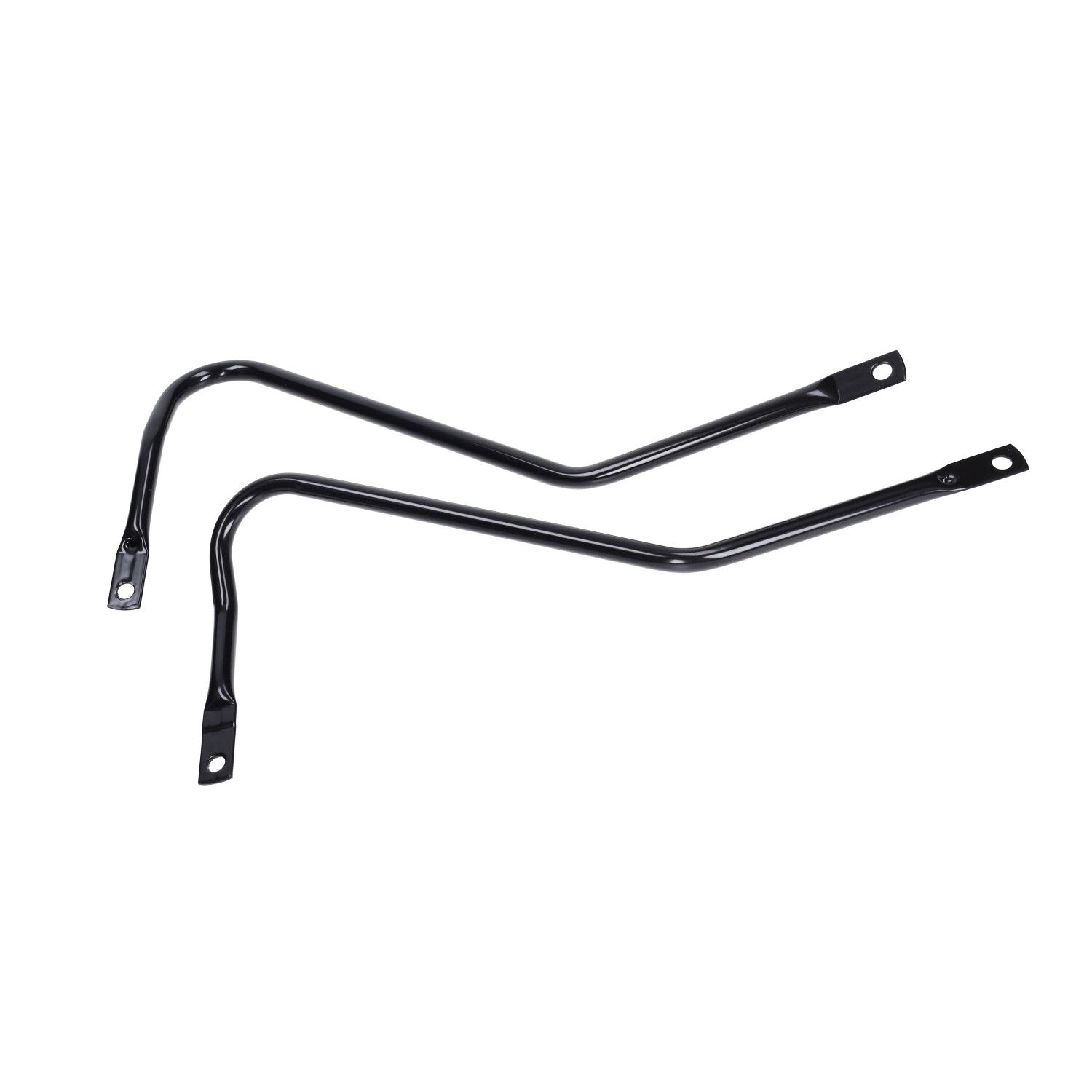 Frame bracket set S black shine suits on maxi, Puch