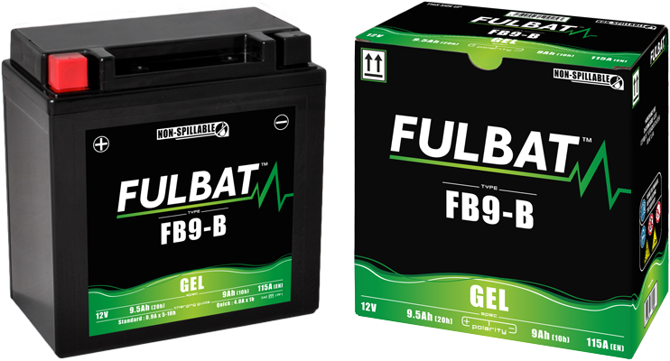 Batterie Fulbat FB9-B (YB9-B) Vespa LX Gel Batterie Wartungsfrei