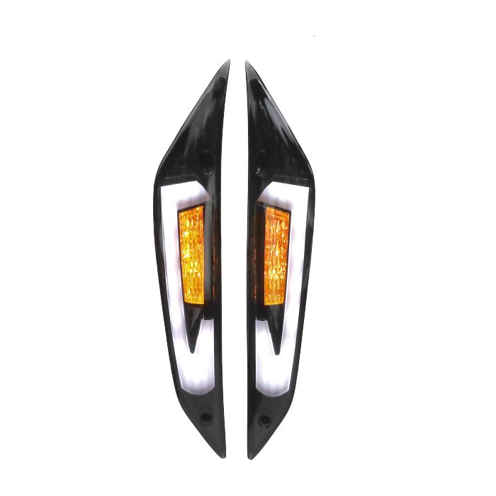 Blinker Satz Vorderseite LED E-Prüfzeichen Evo-4 Piaggio Zip 2000 Smoke Power1