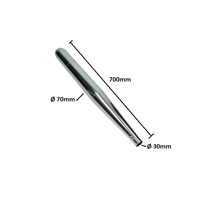 Auspuff universal (made in eu) Zundapp 30mm verchromt