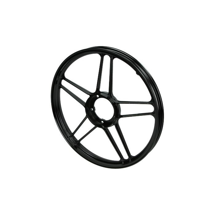 Velg ster Puch Maxi Puch 17 inch zwart glans voor / achter verpakking beschadigd